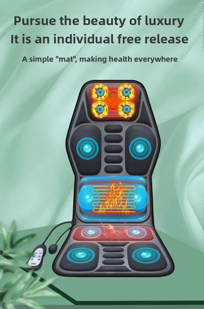 Simples Market massage seat cushion with heating and adjustable lumbar airbag for home or office use