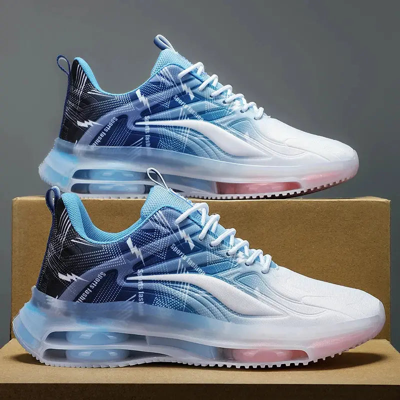 Men's Fashionable Basketball Shoes With Air Cushioning Breathable Non Slip Shock Absorbing For Outdoor Activities