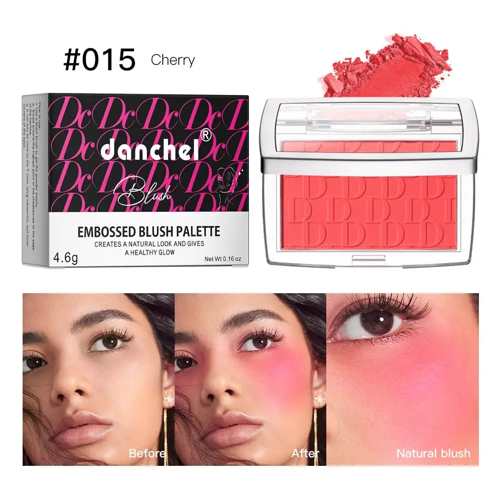 Brand Face Matte Blush Palette Natural Rosy Tint For Brightening And Contouring Finish