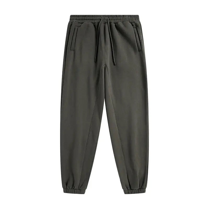 ZODF fleece sweatpants by Simples Market, unisex dark olive joggers with drawstring
