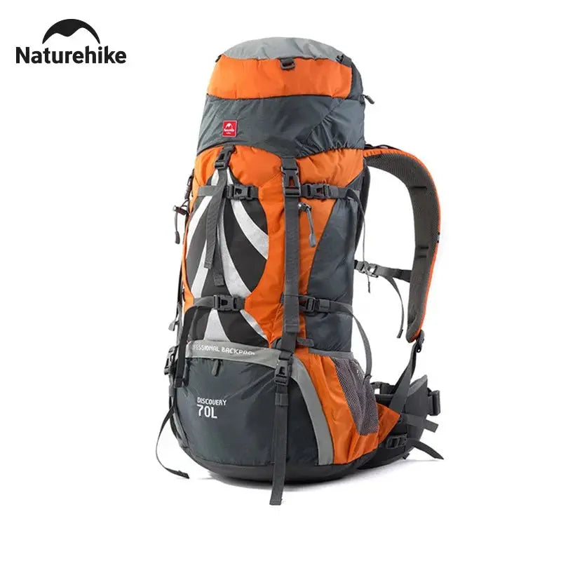 Naturehike 70L Camping Backpack Ergonomic Large Capacity Hiking Backpack With Rain Cover For Men Outdoor Travel Trekking