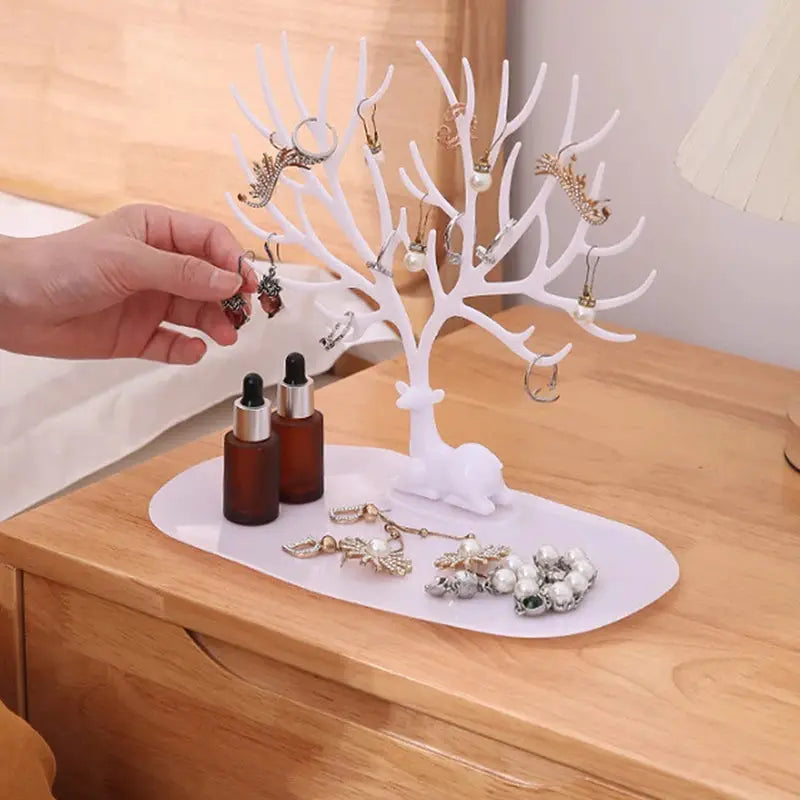 Aurora Home Acrylic Tree Jewelry Display Stand Desktop Organizer For Earrings Necklaces Rings Bracelets