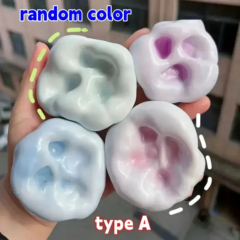 Shapeable Vacuum Squishies Sand Ball Noisy Grape Stress Ball Desktop Squeezing And Soothing Gift