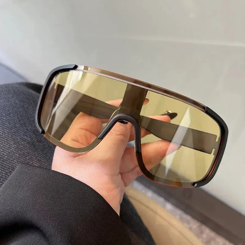 Y2K Style Cycling Sunglasses Windproof Unisex Road Riding Sports Glasses With Retro Reflective Lenses