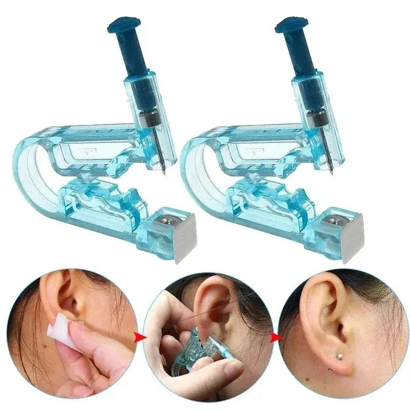 Disposable Safe Painless Ear Piercing Kit Sterile Puncture Tool For Earring Studs Nose Rings Piercing Gun Set