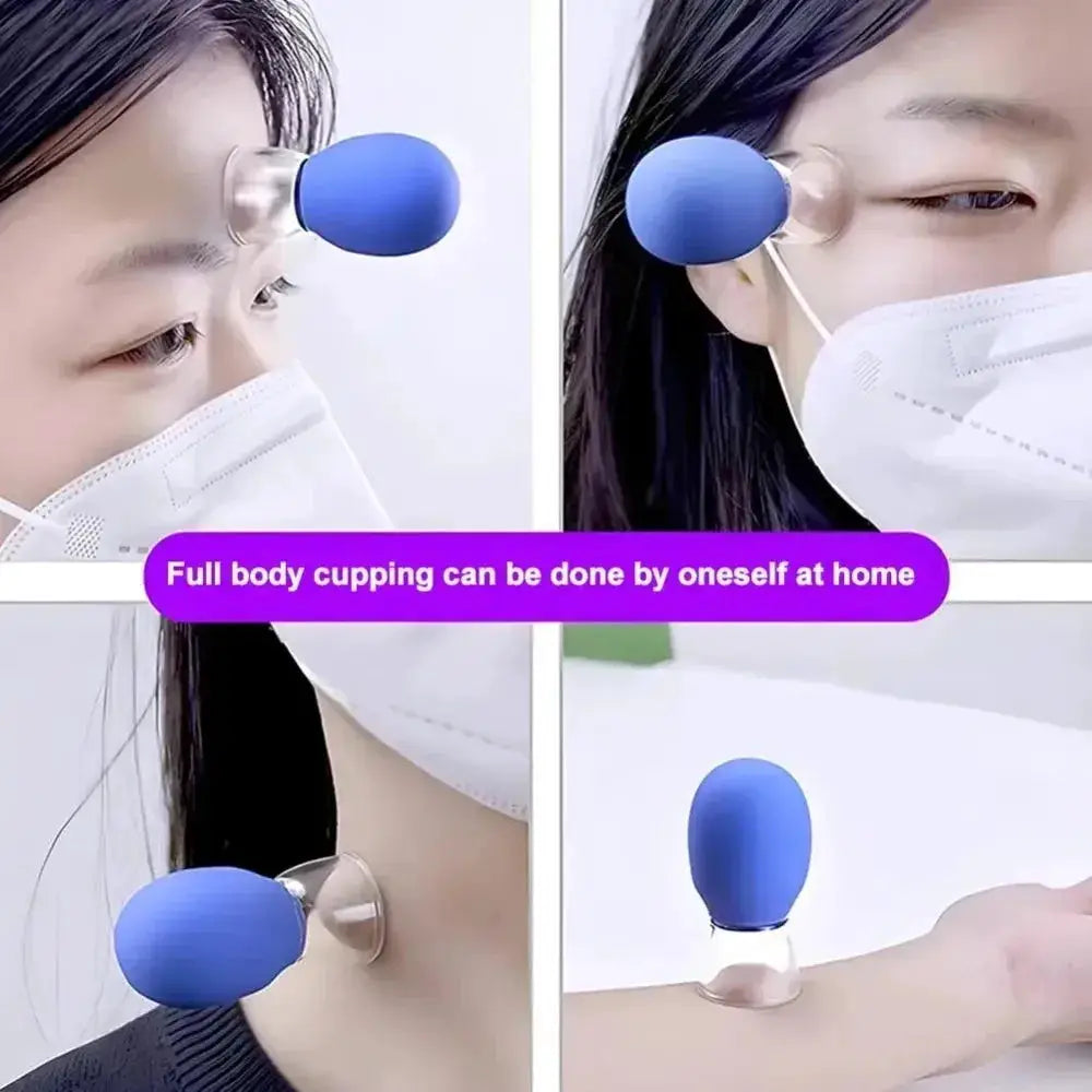 Silicone Facial Cupping Set For Face And Eye Vacuum Massage Cups