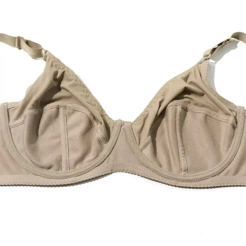 Beauwear women's underwire full-coverage minimizer bra, nude beige, plus-size 36-52 D-F