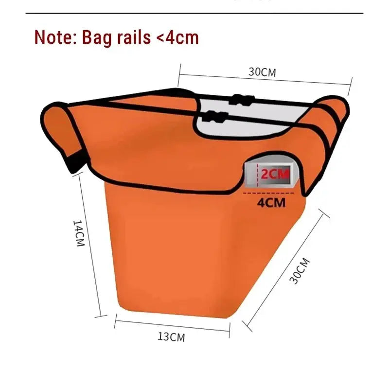 Simples Market Folding Ladder Tool Storage Bag, orange Oxford cloth, portable workshop organizer.