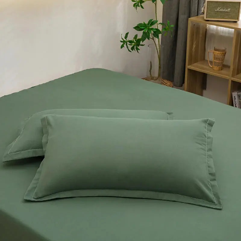 2-pack khaki green envelope-style pillowcase for body pillow 48X74cm