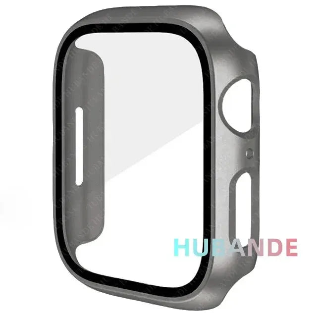 Glass+Cover For Apple Watch case 44mm 40mm 41 42 45 mm 49mm 46mm Screen Protector iWatch series Ultra 10 9 8 7 6 SE 5 Accessorie