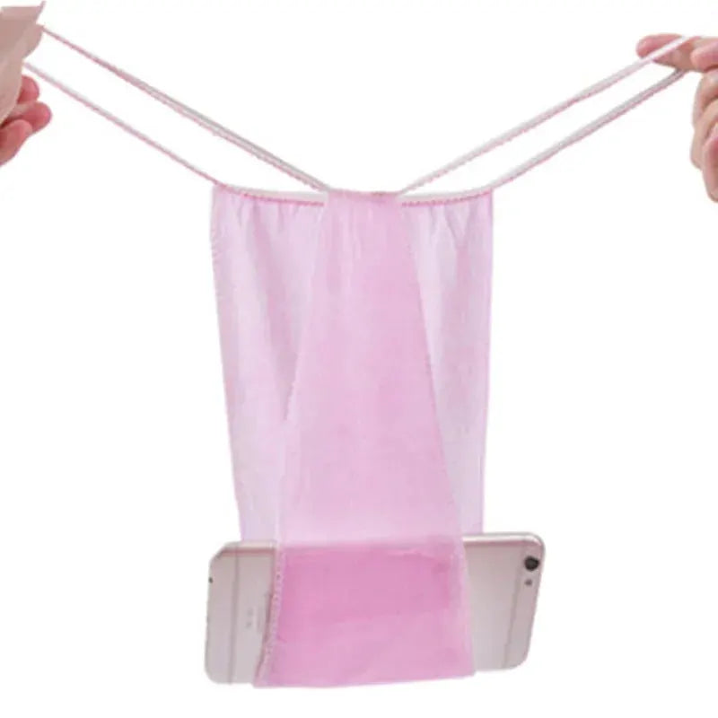 Simples Market pink disposable spa underwear thong, non-woven fabric, hygienic and individually wrapped