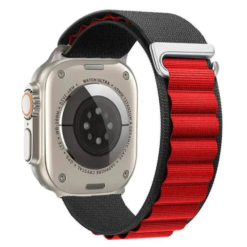 Alpine Loop Band for Apple Watch Ultra 49mm 11 10 9 8 7 46mm 42mm 45mm 41mm Nylon Wristband iWatch Series 6 5 4 SE 44 40mm Strap
