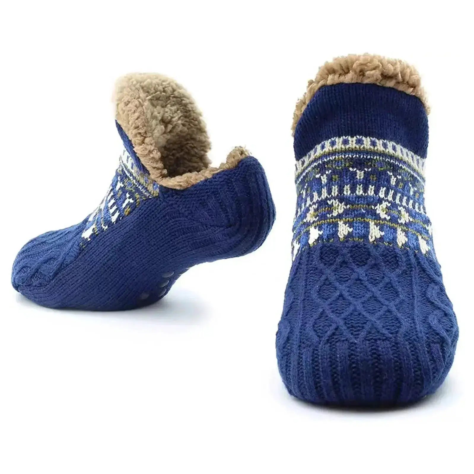 CozyCloud Super Warm Winter Non Slip Floor Socks For Women And Men Velvet Coral Fleece With Silicone Grips