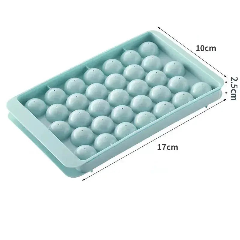 Family 33 Ice Cube Trays And Ball Ice Molds Set Hockey Style PP Mold For Whiskey Balls Popsicles Kitchen Tools