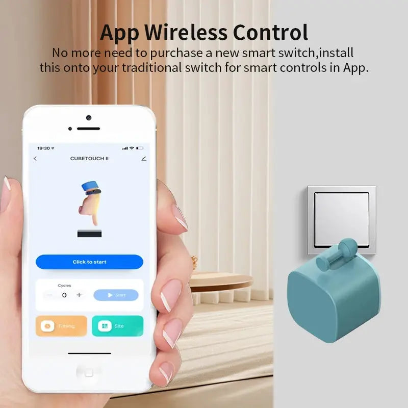 Tuya Bluetooth Finger Robot Switch Button Fingerbot For Light Switches With Smart Life App And Bluetooth Gateway