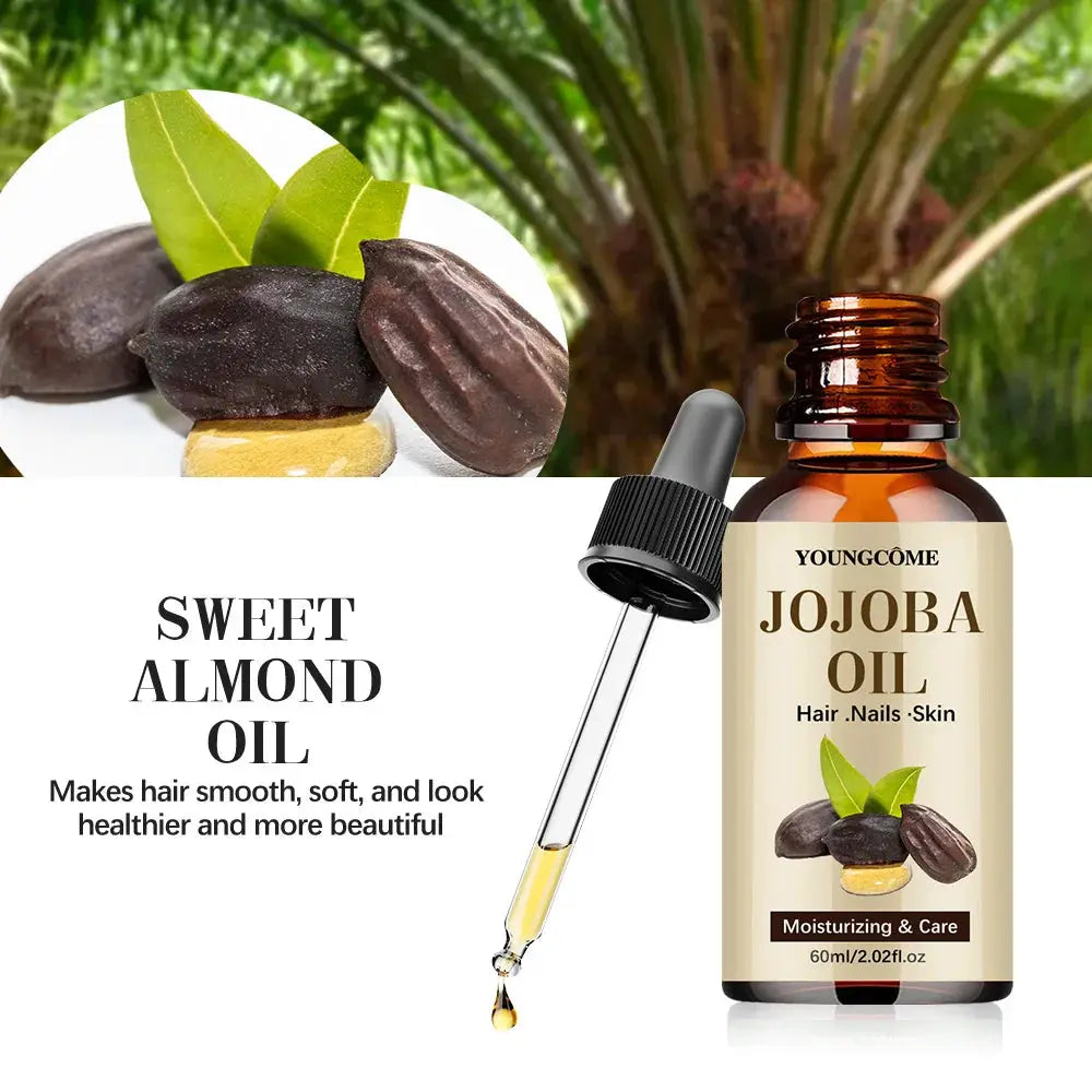 Organic Jojoba Oil Cold Pressed Hexane Free Carrier Oil For Face Hair Skin Nails Natural Moisturizing