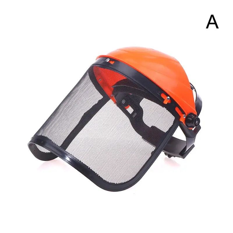 Garden Trimmer Safety Helmet With Full Face Mesh Protective Mask For Logging Brush Cutter Forestry Protection