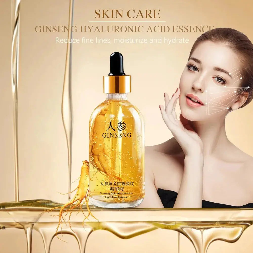 100ml 24K Gold Hyaluronic Acid Nicotinamide Face Serum for Anti Aging Firming and Brightening Skin Care