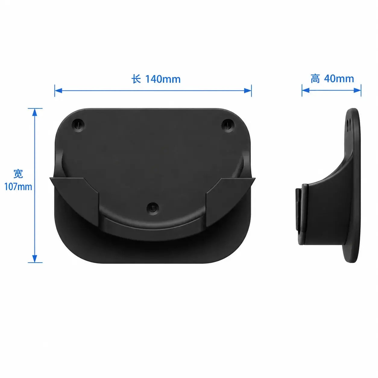 Rafford angle grinder wall mount holder by Simples Market; black plastic, space-saving wall-mount bracket.