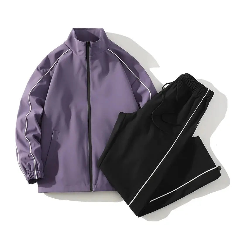 Men's Tracksuit Spring/autumn Man Two-piece Set Sweat Suit Overalls Korean Style Leisure Suit Plus Size Hoodies+Harem Pants