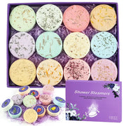 Aromatherapy Shower Steamers 12 Pack Gift Set With Essential Oils For Self Care Spa Birthday Gifts For Women