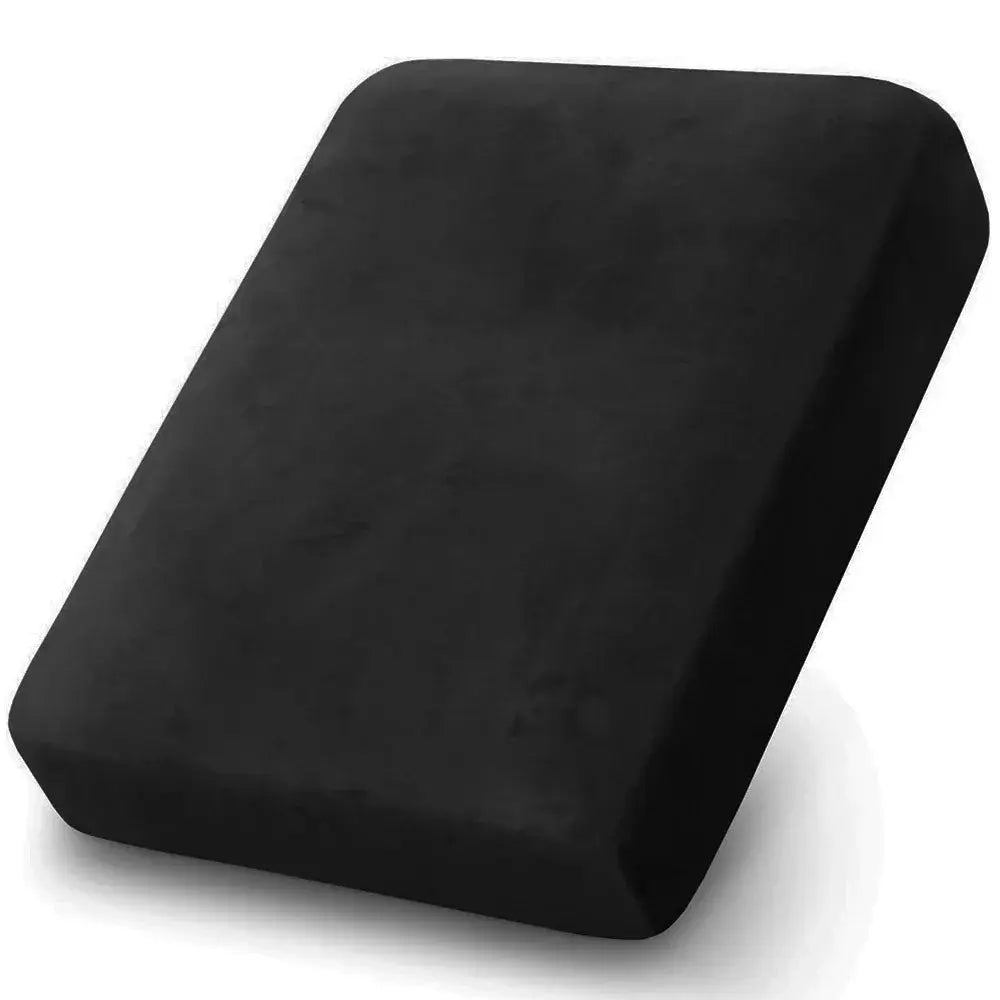 Velvet sofa cushion cover in black, stretchy slipcover for living room sofas