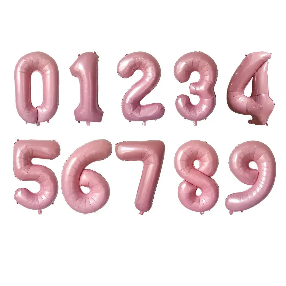 32 Inch Purple Number Balloons Foil For Birthday Party Decoration 1 2 3 Years Old