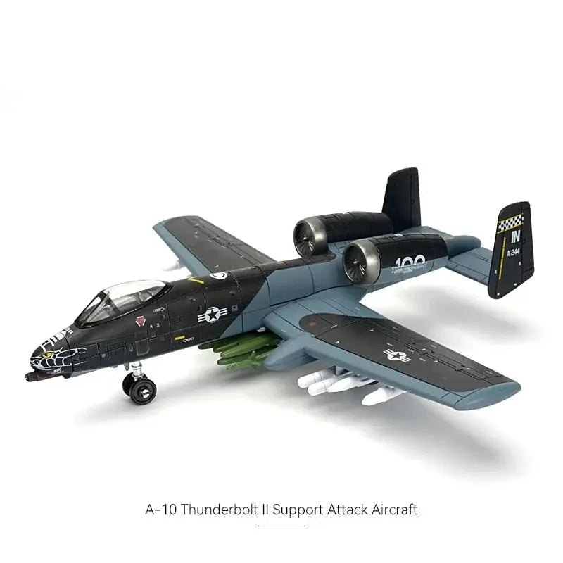 Military Series Building Blocks A10 Thunderbolt II And F14 Tomcat Fighter Aircraft Set For Kids Birthday Gift