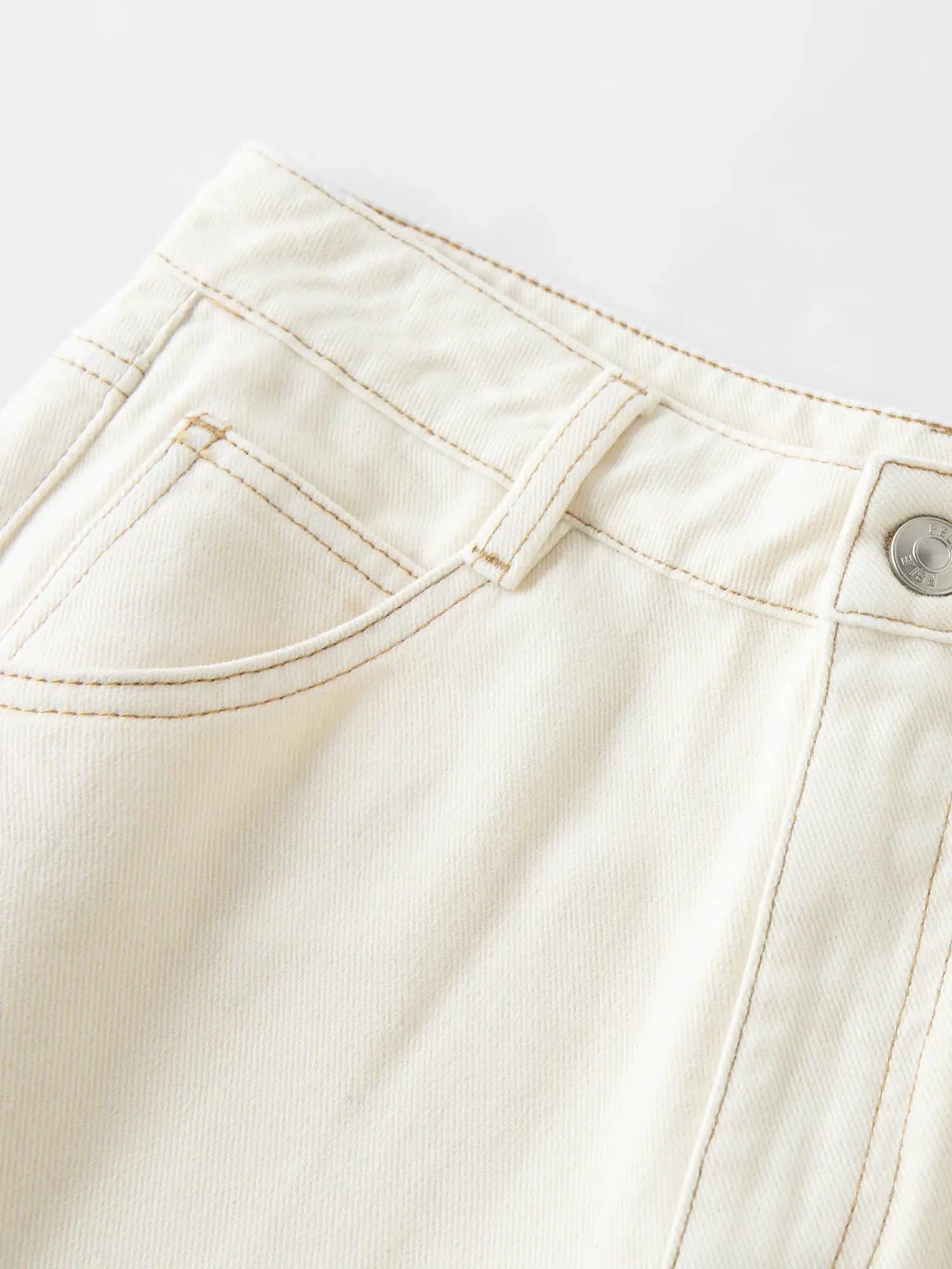 FSLE Straight High Waist Jeans For Women Korean Style Winter Versatile