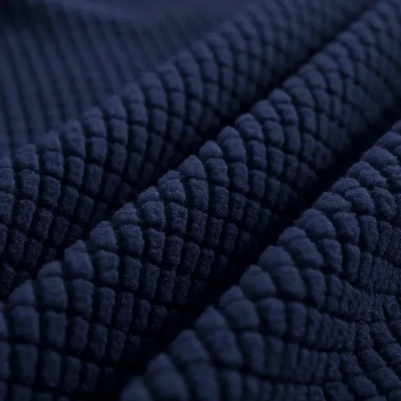 Bed head cover Simples Market; gray polar fleece, quilted fabric texture close-up