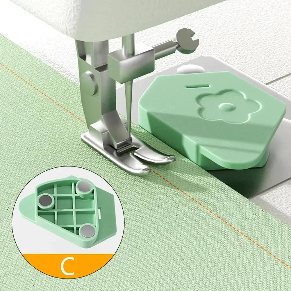 New Magnet Gauge Edge Positioner For Sewing Machines Multi Purpose Polygonal Anti Curling Plastic Accessory