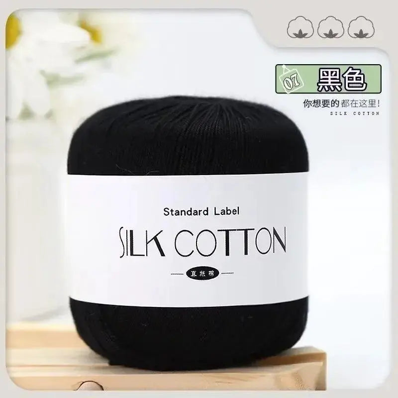 50g Silk Lace Cotton Milk Crochet Yarn For Baby Hand Knitting Warm Soft Thread Cross Stitch Supplies