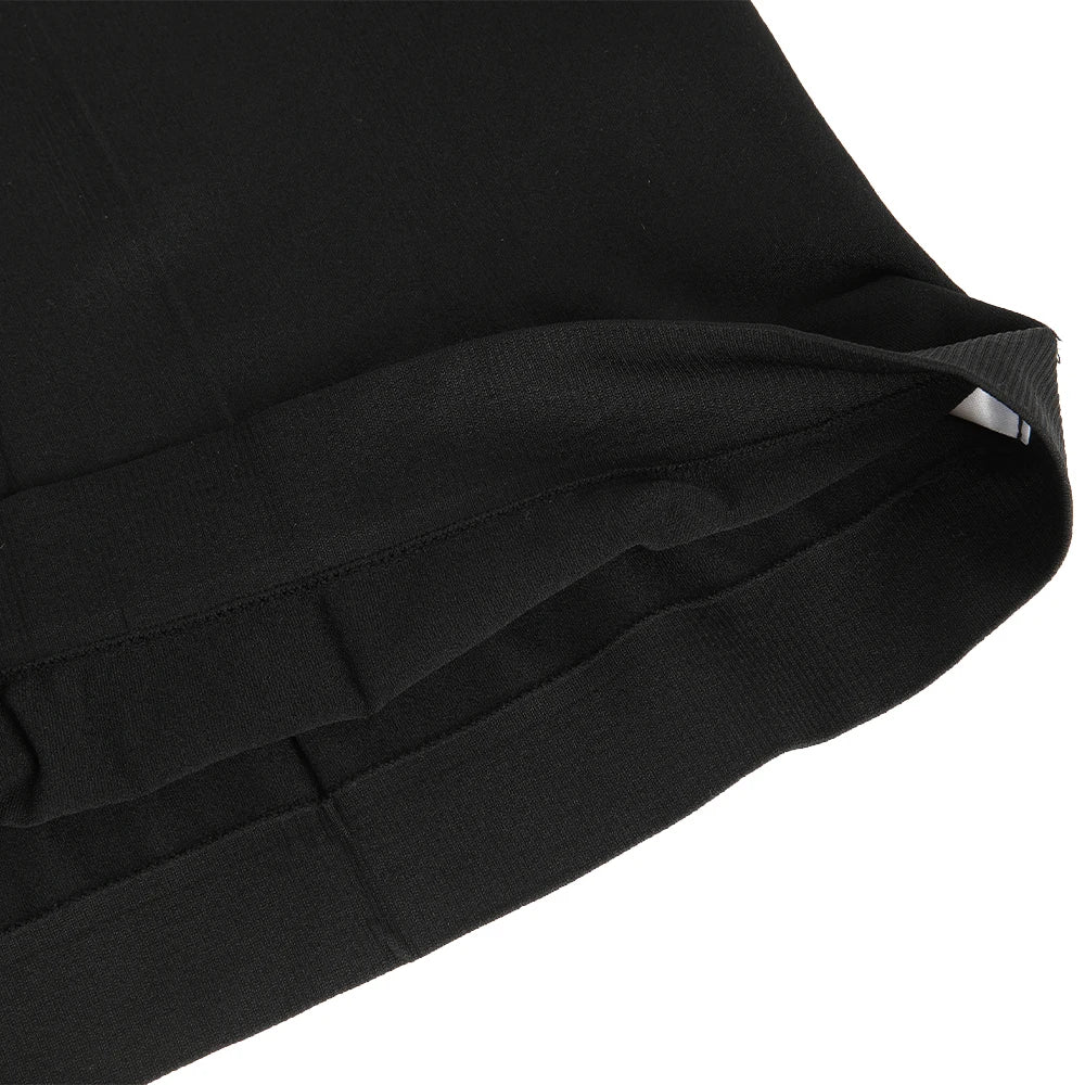 2PCS Simples Market men's high compression tummy-control black round-neck body shaper tops