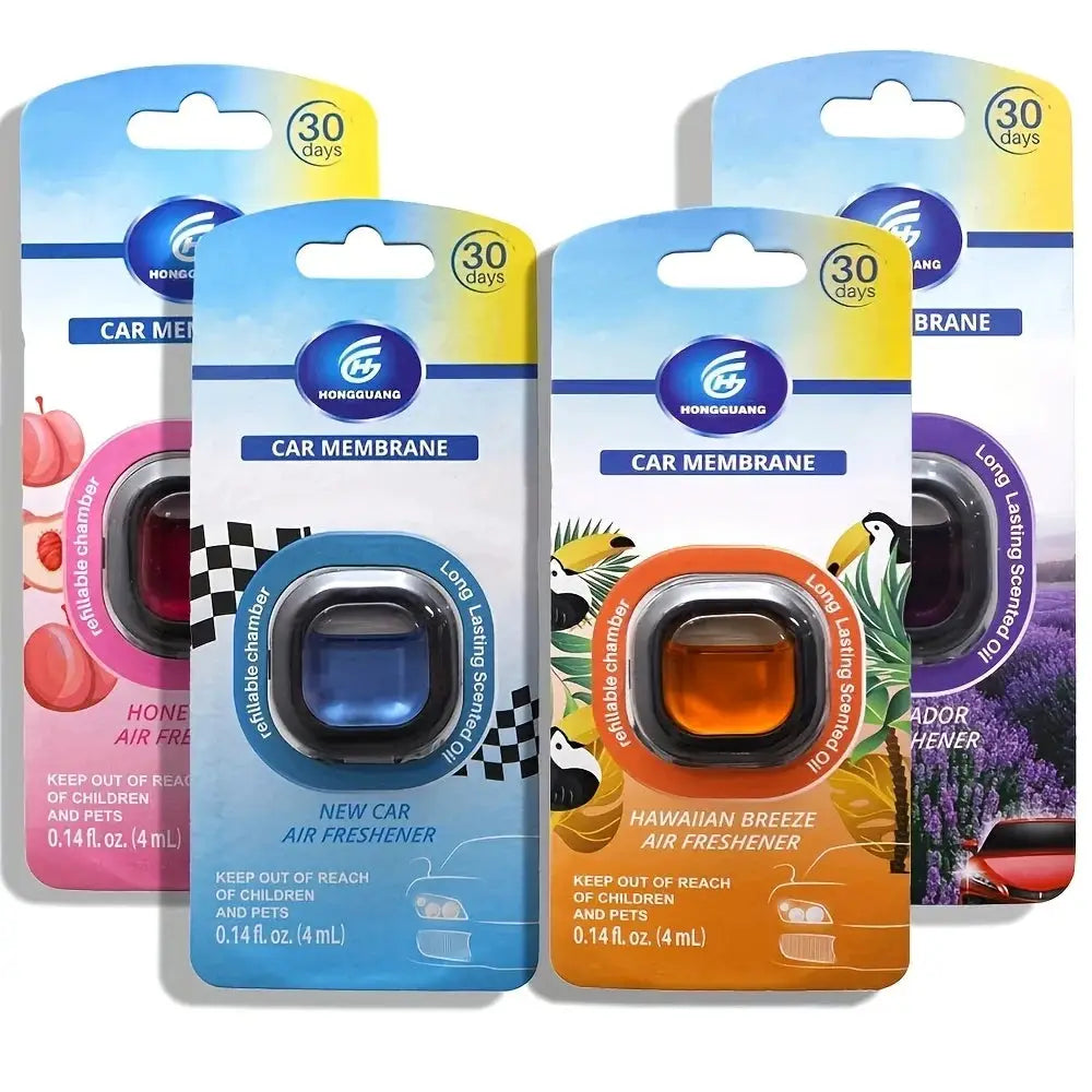 30 Day Long Lasting Car Air Freshener Vent Clip Essential Oil Scented Odor Eliminator 0.14 Ounce Each Non Toxic