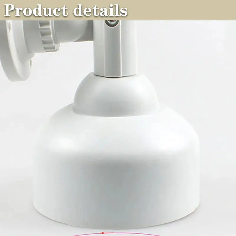 Fake dummy dome camera on a white outdoor mounting base, IP54 rainproof