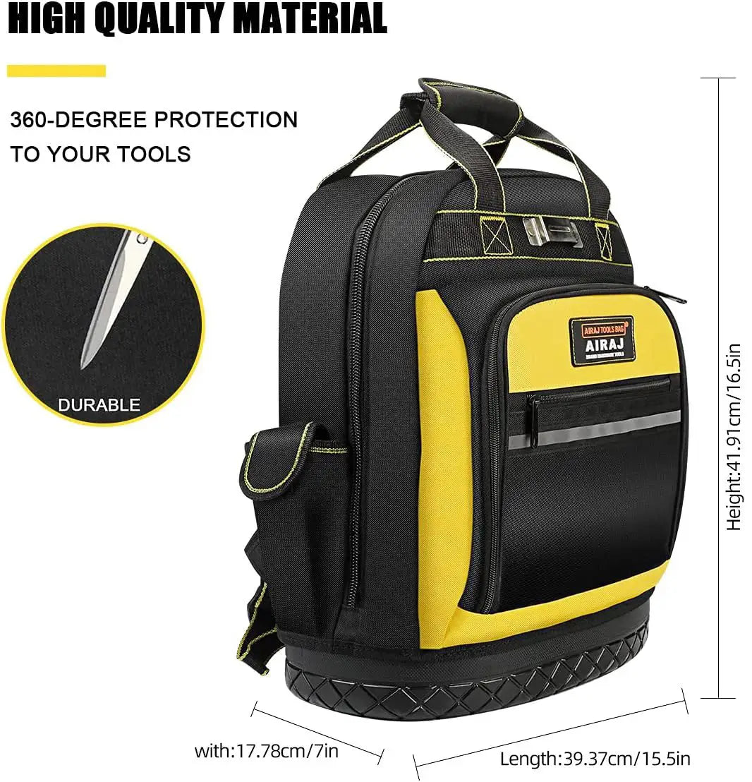AIRAJ Heavy - Duty Waterproof Tool Backpack - Simples Market