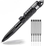Military Tactical Pen With Tungsten Steel Tip And Glass Breaker For Self Defense And Writing Tool Includes 6 Refills