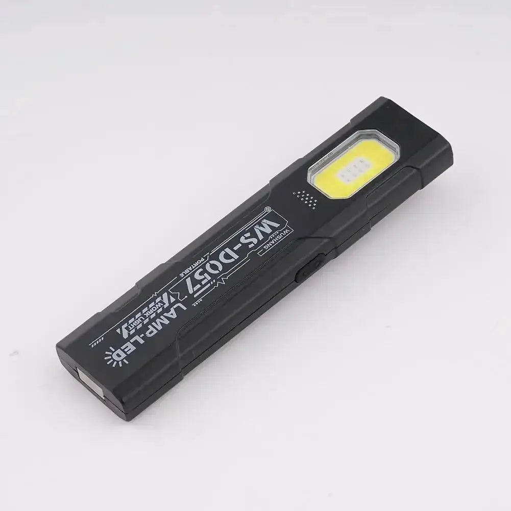Powerful mini COB LED keychain flashlight by Simples Market, USB-C rechargeable, black waterproof pocket light