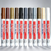 Fugesa grout tile pens, waterproof seam markers in assorted browns, grays and whites.