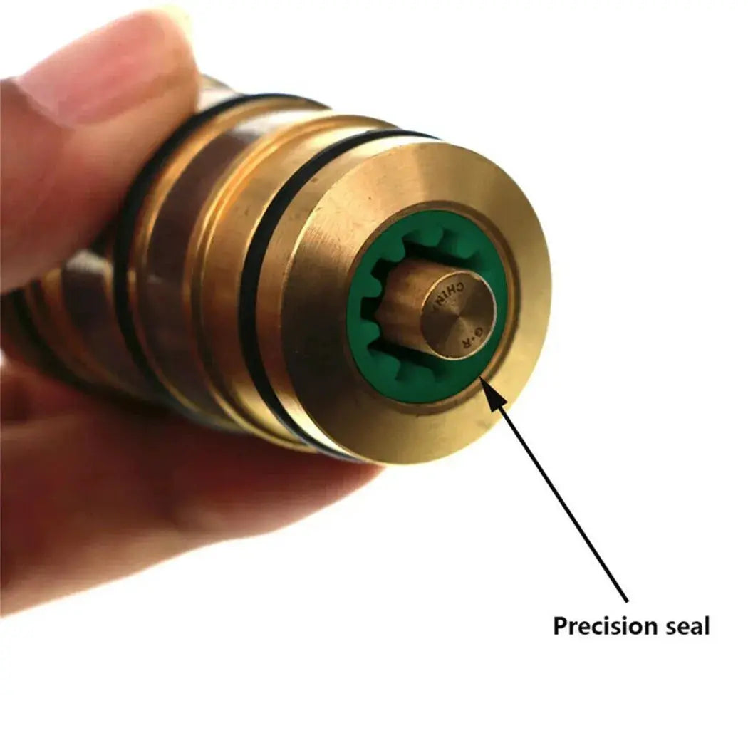 Brass thermostatic shower cartridge replacement with green seal for mixer valve, precision seal