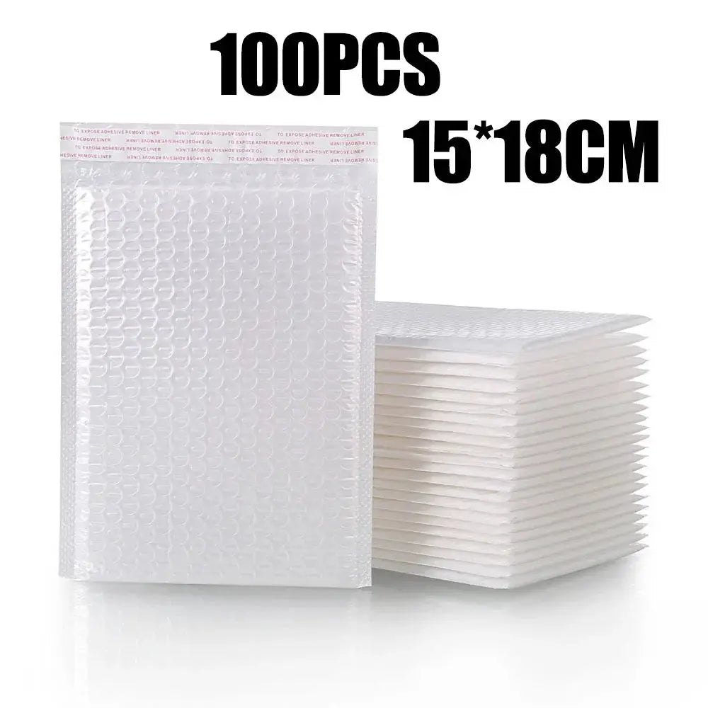 Wholesale White Padded Bubble Mailers Self Seal Envelopes 10 to 100 Pack for Packaging Shipping Gifts