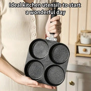 IronNest Cast Iron Nonstick Omelette Pan For Multi Burner Cooker On Gas And Electric Stoves