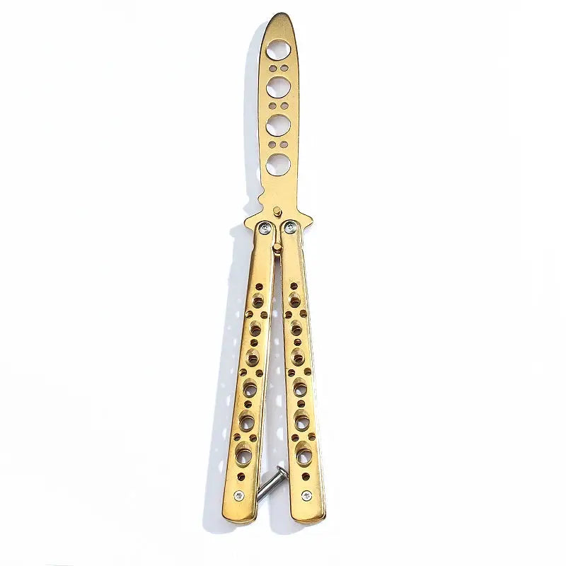 Butterfly Knife Trainer Foldable Portable Stainless Steel Pocket Practice Knife For Outdoor Games And Tricks