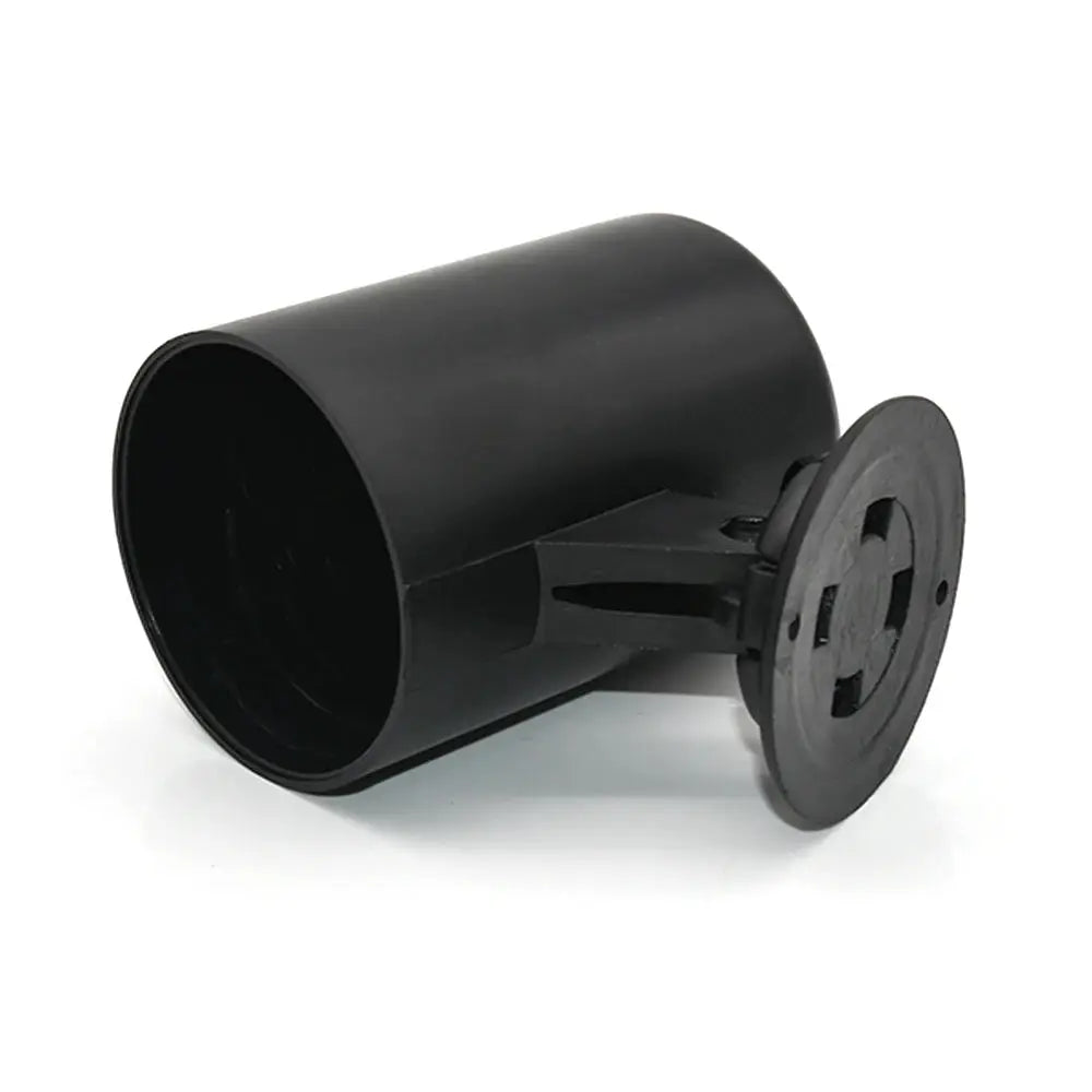 2'' AFR voltmeter gauge housing in black plastic with round mounting flange