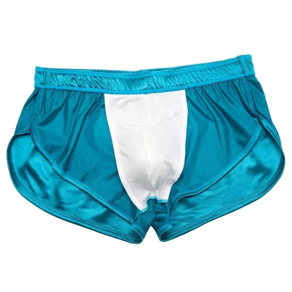 SilkEase Mens Smooth Silk Boxer Shorts Ultra Comfortable Sleepwear and Lounge Shorts
