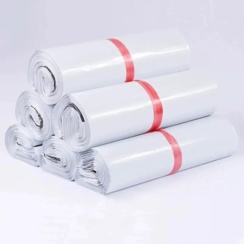 INPLUSTOP Poly Shipping Bags Opaque White PE Express Envelopes Self Adhesive Seal Courier Mailing Bags