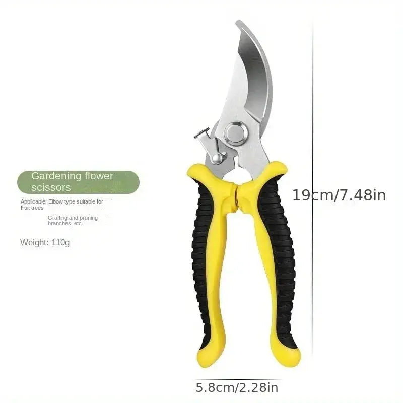 Stainless Steel Professional Gardening Shears for Pruning Branches Fruit Trees and Flowers