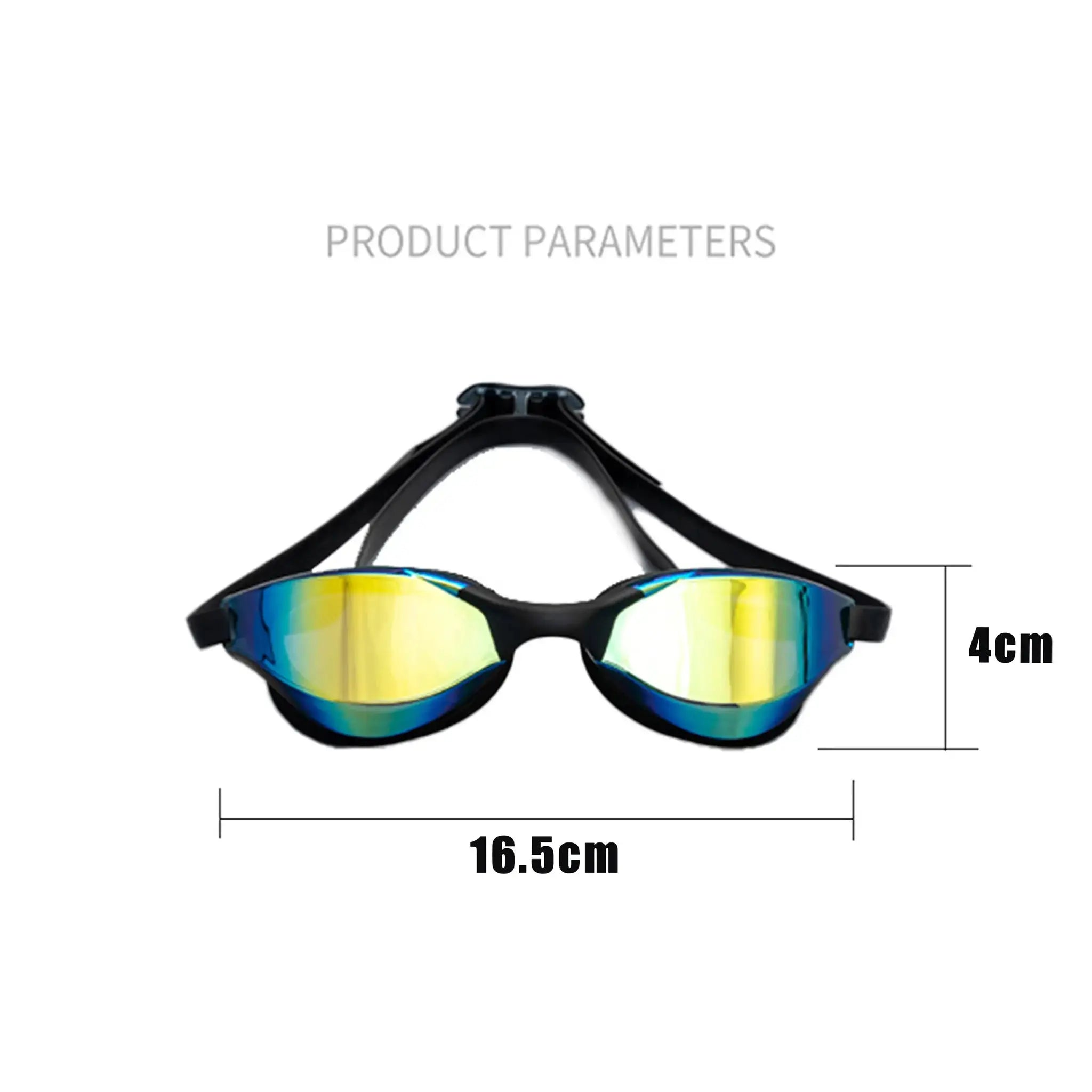 JSJM Anti Fog Swimming Goggles For Adults HD Wide Angle Lens Waterproof Adjustable Silicone Strap For Men And Women