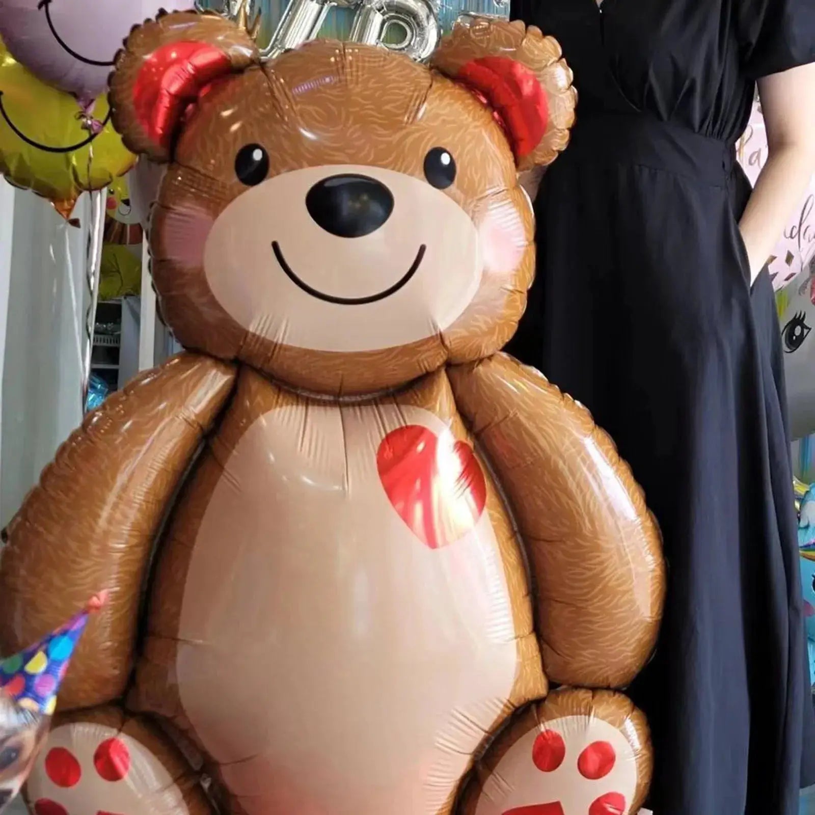 One Piece Large Bear Foil Balloon for Birthday and Wedding Party Decoration Aluminum Film Balloon for Event Backdrop