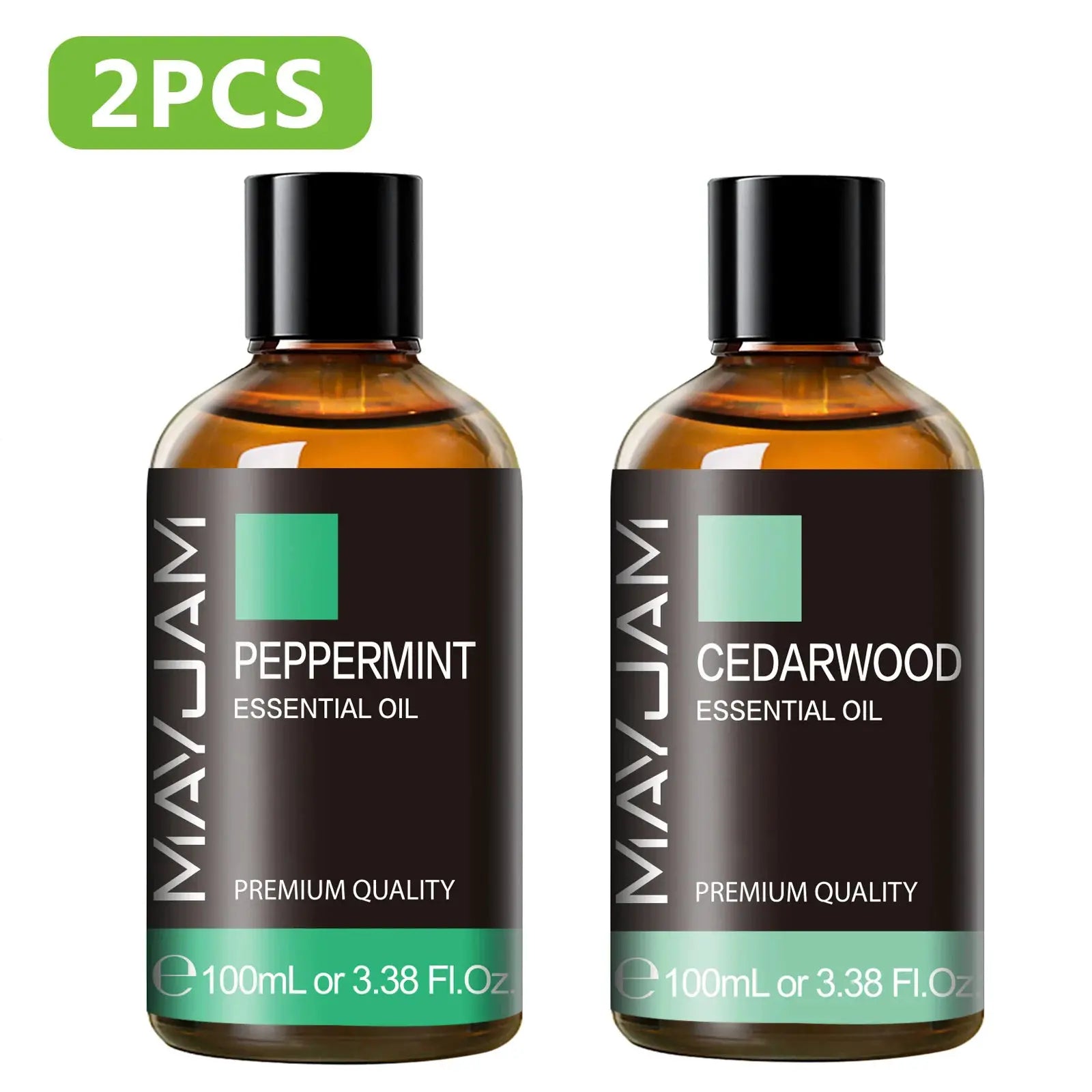MAYJAM 100ml Pure Plant Essential Oil Mint Bergamot Patchouli Citronella Lemongrass Chamomile Cedarwood For Reed Diffuser